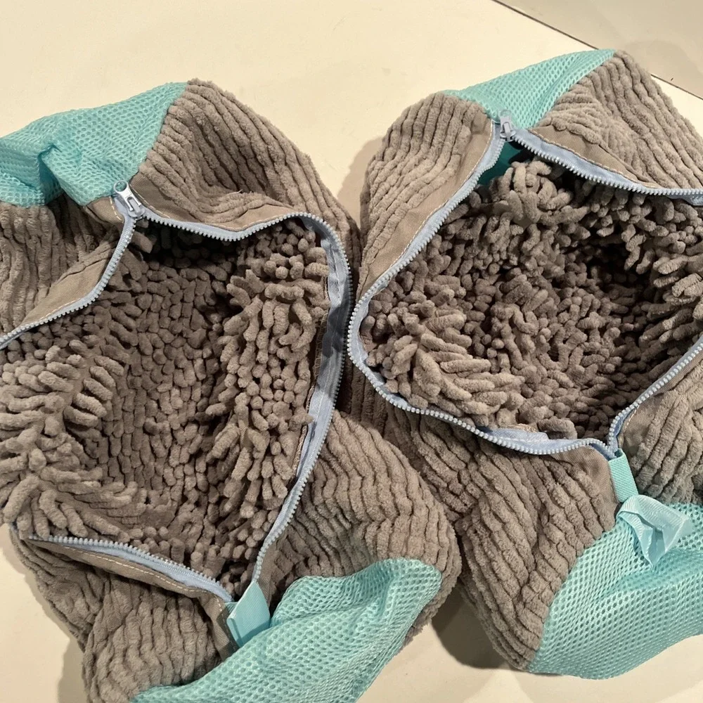 Shoe washing machine bags, 2 pack X-Large durable, thick soft tennis‎ Shoes Gray
